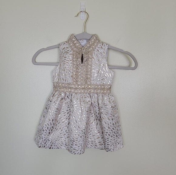Lilly Pulitzer Mini Franci Dress Gold Jacquard Size 2 Lilly Pulitzer Mini Franci Dress Gold Jacquard Size 2